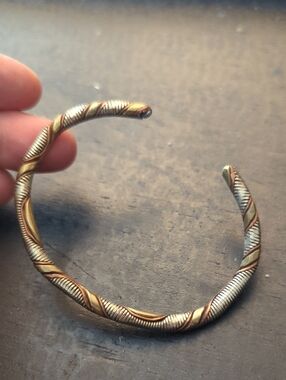 Copper, Bronze And Silver Men's Cuff